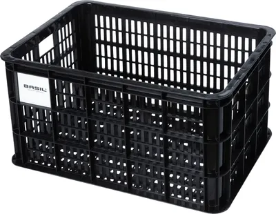 Produktbild von Basil Crate Fahrradkasten L 49,8x39x26,5cm, 40ltr, Kunststoff, schwarz