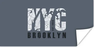 Produktbild von MuchoWow® Poster New York - Brooklyn - NYC 40x20 cm - Poster für die Wand - Poster Schlafzimmer