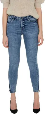 Produktbild von Vero Moda Tilde Midrise Slim Ankle Zip Jeans Blau XS / 32 Damen Blau XS
