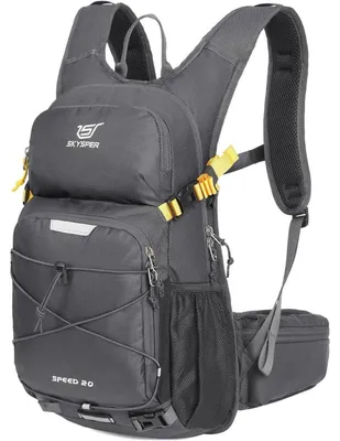 Obrázek produktu pro Turistický batoh 20 litrů, cyklistický batoh, lyžařský batoh, pánský, tmavě šedý