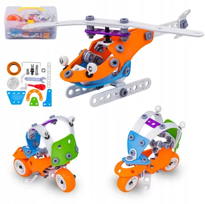 Produktbild von DK J-201 Flexible Konstruktionsbausteine Fahrzeuge 132 Teile