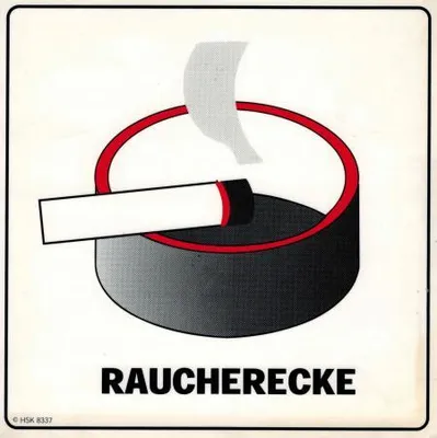 Produktbild von Hinweis- Schild - Raucherecke - Gr. 20 X 20 cm - 308337