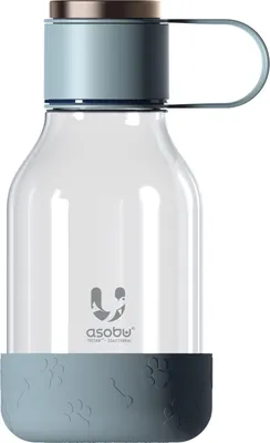 Produktbild von Asobu - Dog Bowl - Flasche aus Tritan mit Hundenapf 1,5 Liter Blau