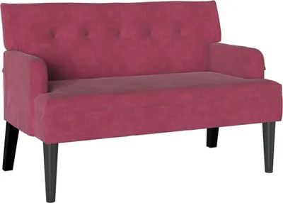 Produktbild von vidaXL Chesterfield Bank Weinrot 112 x 65,5 x 75 cm Samt