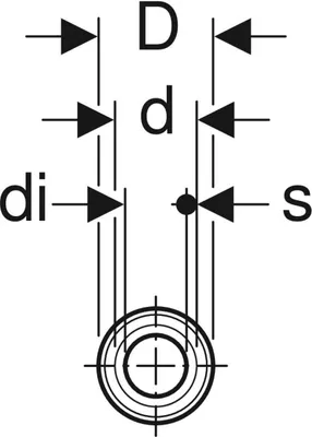 Produktbild von Geberit 619221001 Systemrohr ML, in Schutzrohr