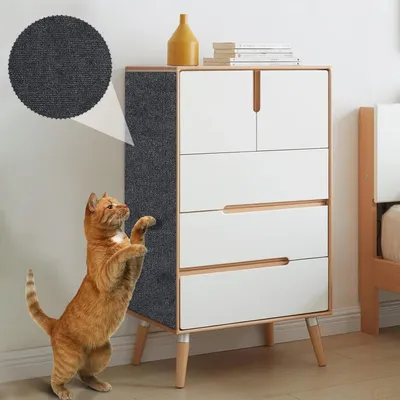 Produktbild von 40 x 200 cm Sisalmat selbstklebend Krabbelteppich für Katzen - Wände, Sofas, Böden - Kratzbrett & Katzenmöbel