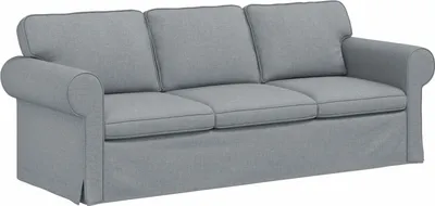 Produktbild von vidaXL Sofa Hellgrau 215 x 82 x 80 cm Stoff
