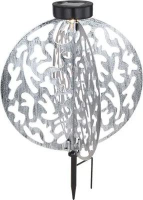 Produktbild von Globo Lighting SOLAR Solarleuchte Metall silberfarben, 1xLED, 36611