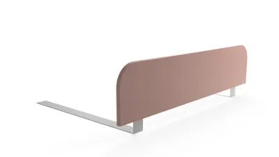 Image de regalik Barrière de lit enfant 90x20 cm rose – Protection anti-chute stable sans perçage, montage sous matelas