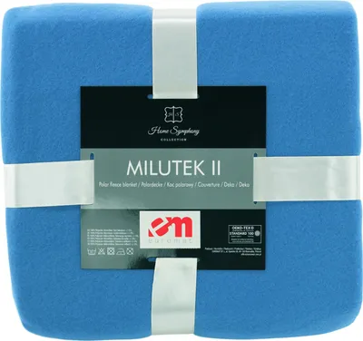Produktbild von Decke, Fleecedecke, einfarbig, Milutek 150x200cm Blau