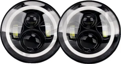 Produktbild von Scheinwerfer, LED-Design, Abblend- und Fernlicht, 2 Stück 7 Zoll Scheinwerfer