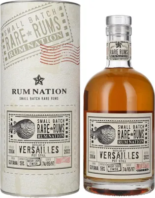 Produktbild von Rum Nation Rare Rums VERSAILLES 2004/2022 59% Vol. 0,7l in Geschenkbox