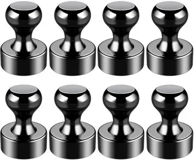 Obrázek produktu pro Malé neodymové magnety, balení po 8 kusech, 12 x 16 mm, černé