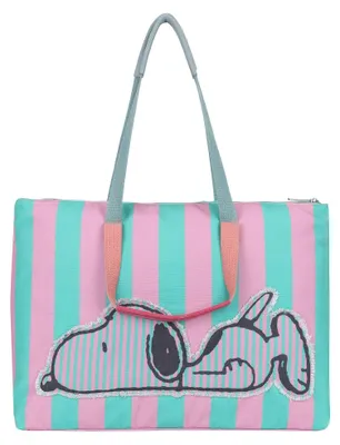 Produktbild von Fritzi aus Preußen Schultertasche Peanuts™ x Fritzi My Shopper Stuffed Green - Pink grün