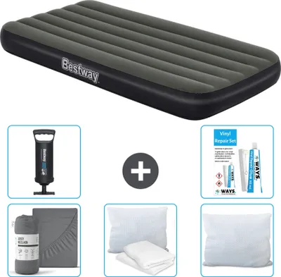 Produktbild von Bestway Luftmatratze - 1 Person - 99 x 188 x 28 cm - Blau - Inklusive Zubehör