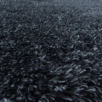 Image de Ayyildiz | Tapis Shaggy Fluffy - 80 cm x 250 cm - Antracite - Doux et Élégant - Hypoallergénique