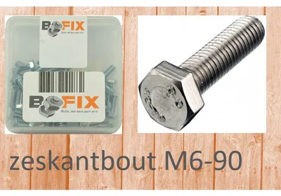 Produktbild von Bofix Hexagon Bolt M6x90 (25st)