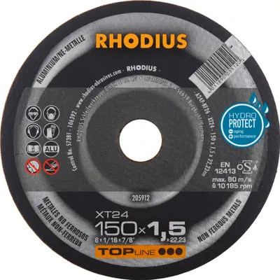 Immagine prodotto di Rhodius 205912 Cutting disc (straight) 150 mm 1 pc(s) Non-ferrous metal
