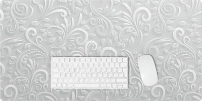Produktbild von Elegantes Blattornament – Schreibtischunterlage – Rutschfeste Tischunterlage – Schreibtischmatte für Büro & Zuhause – Schreibunterlage – Mauspad – Tischmatte – 90 x 45 cm