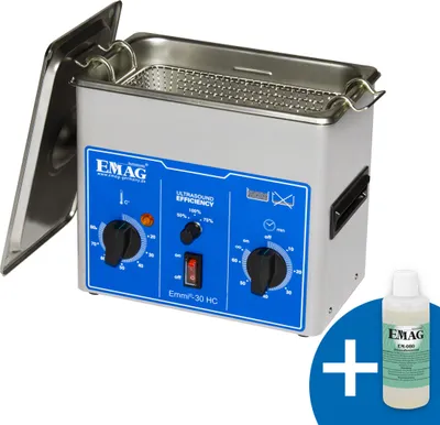 Produktbild von Emmi®- 30 HC Ultraschallreiniger, Edelstahl, für Labor und Praxis + privat
