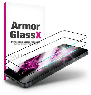 Obrázek produktu pro Ochranné sklo "ArmorGlassX" pro Google Pixel 11 Pro XL - 2 kusy / Ultra čisté / Jasné barvy / Kompatibilní s pouzdry - Průhledné s černým rámečkem