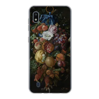 Produktbild von MuchoWow® Handyhülle Schutzhülle Hülle für Samsung Galaxy A10 Früchte und Blumen - Gemälde von Jan Davidsz. de Heem Silikon Softcase Handy Hülle - Schutzhülle