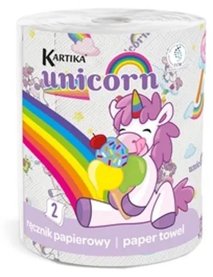 Imagen del producto de KARTIKA KIDS: Toalla de papel decorada con 300 motivos de hojas, de doble capa