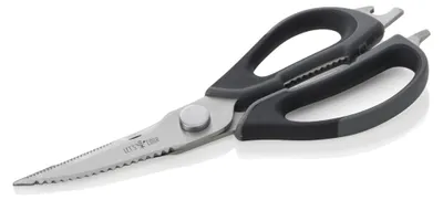 Küchenschere, 22,7 cm, Edelstahl/Polypropylen/TPR, schwarz