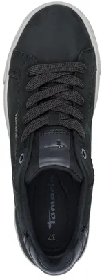 Produktbild von Tamaris Damen Plateau Sneaker aus hochwertigem Leder-Mix 1-23730-47, Größe:37 EU, Farbe:Blau