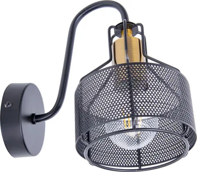 Obrázek produktu pro Nástěnné svítidlo, kov, černá barva, V 23 cm