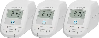 Produktbild von Homematic IP Heizkörperthermostat Set – Smart Home Steuerung für 3 Räume