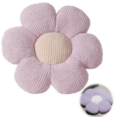 Produktbild von Dekoratives Kissen mit Blumenmuster in Lila