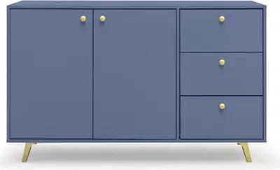 Produktbild von Albello Kommode Selly Kommode für das Schlafzimmer Kommode für das Wohnzimmer Hellblau Blau 140x86x41 cm