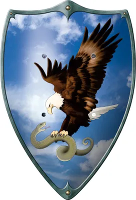 Produktbild von Ritterschild Adler mit Schlange