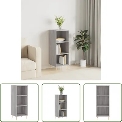 Produktbild von The Living Store Sideboard Grau Sonoma 34,5x32,5x90 cm Holzwerkstoff