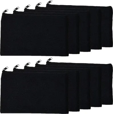 Produktbild von Famanu Kosmetiktaschen Set - 10 Stück, schwarz