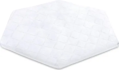 Produktbild von Laufgittereinlage 6 eckig 115 x 100 x 5 cm - Laufstall Matratze aus Schaumstoff für Kinder Babymatratze mit abnehmbaren Bezug Laufstallmatratze