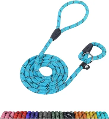 Produktbild von Reflektierende Schleppleine für Hunde - 1,8 m Nylonseil mit langlebigem O-Ring