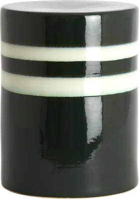 Produktbild von Light & Living MOOCA Beistelltisch Keramik dunkelgrün-weiß – Ø33x44 cm