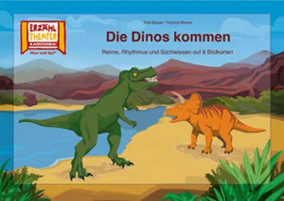 Obrázek produktu pro Die Dinos kommen / Kamishibai Bildkarten