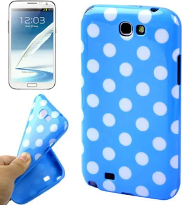 Image de Coque en TPU pour téléphone portable Samsung Galaxy Note II N7100, couleur bleue