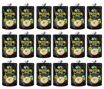 Produktbild von OneDayMore | Protein Porridge To Go 18x200g | Apfel Vanille ohne Zuckerzusatz hoher Eiweißgehalt