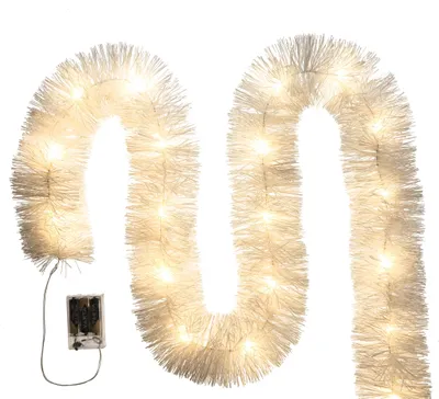Produktbild von LED-Lichterkette für den Weihnachtsbaum, weiß, batteriebetrieben, 6 Meter