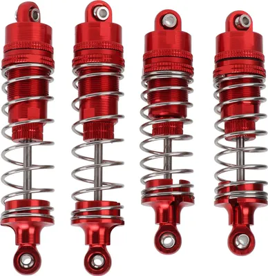 Produktbild von 4PCS All Metal Shock Absorber Damper for WLtoys 104001 1/10 RC Car Upgrade AccessoriesRed