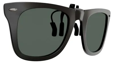 Produktbild von Clip-On Brillenaufsatz mit UV400 Sonnenschutz, klappbar, rechteckig, Filterkategorie bis zu 3, inklusive Etui