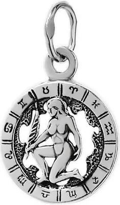 Produktbild von 925 Sterlingsilber Kettenanhänger Horoskop Sternzeichen Jungfrau Zodiak 6322
