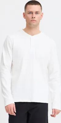 Produktbild von Blend BHTee Herren Longsleeve Langarmshirt Shirt mit Henley-Ausschnitt Logostickerei 100% Baumwolle Regular fit