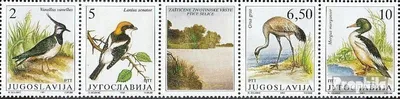 Produktbild von Briefmarken Jugoslawien 1991 Mi 2463-2466 Fünferstreifen (kompl.Ausg.) postfrisch Zugvögel