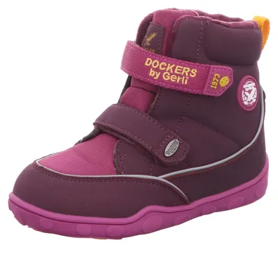 Produktbild von Dockers Kinder-Mädchen-Stiefelette Lila-Mehrfarbig, Farbe:rot, EU Größe:28
