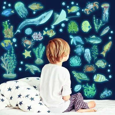 Produktbild von Leuchtende Ozean Sticker für Kinderzimmer